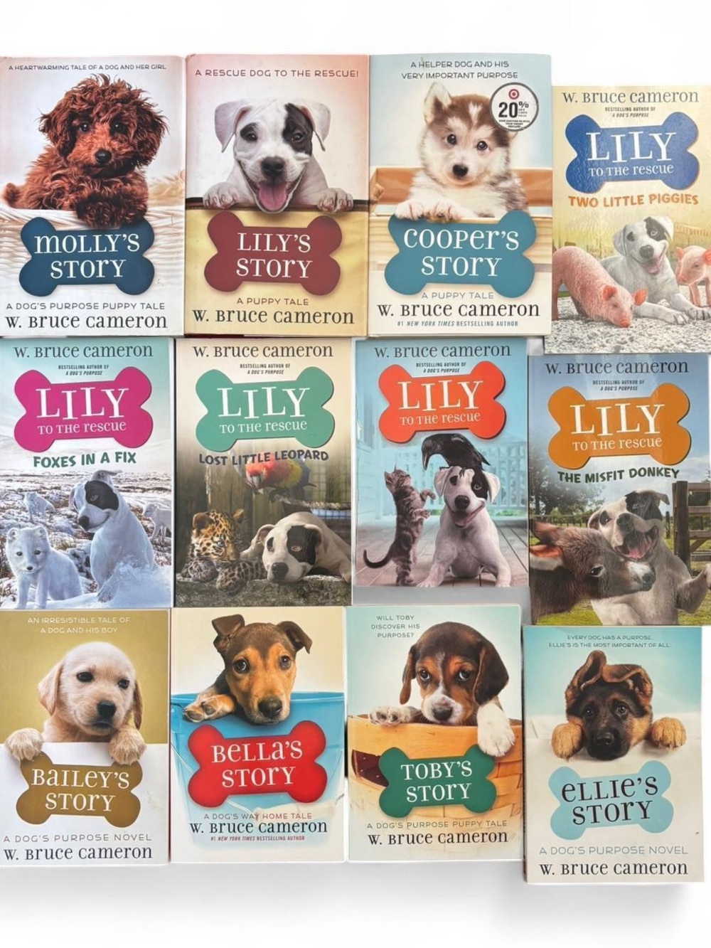 Bruce Cameron Puppy Stories Book Collection - 12 Books